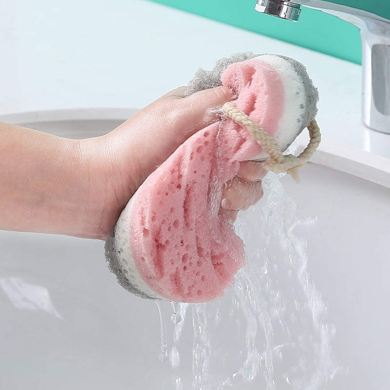 Yopay 6 Pack Bath Sponge, Soft Sponge Loofah Body Shower Sponge, 100% Fiber  Body Scrubber for Men, Women, Kids, Soothing Body, Exfoliating, Cleaning