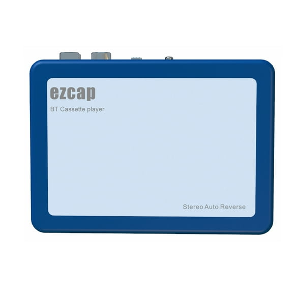 ezcap Portable Bluetooth Cassette Player EzCAP215 with 10m Range - Stereo L/R Audio Output - USB Power Supply - Includes Earphones and Manual