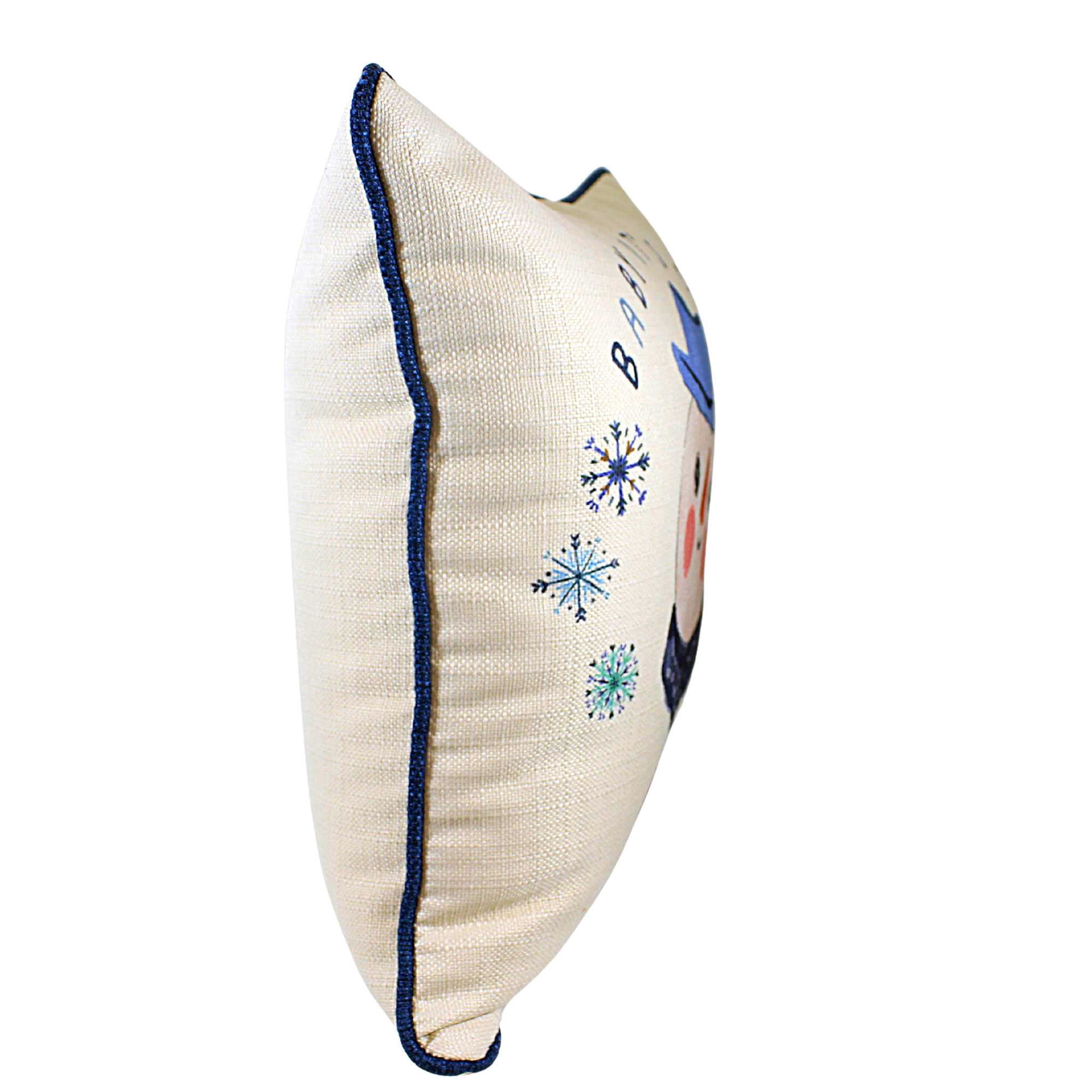 Christmas Baby It's Cold Outside Pillow Fabric Snowman Flake Home Decor Chr0176