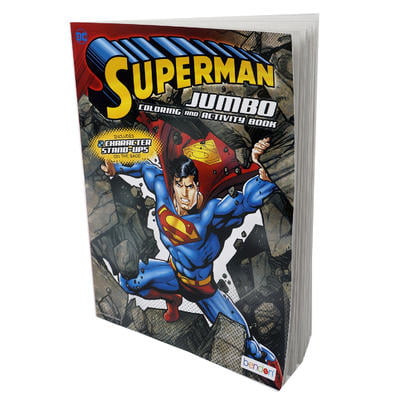 Superman Jumbo Coloring and Activity Book - Walmart.com ...