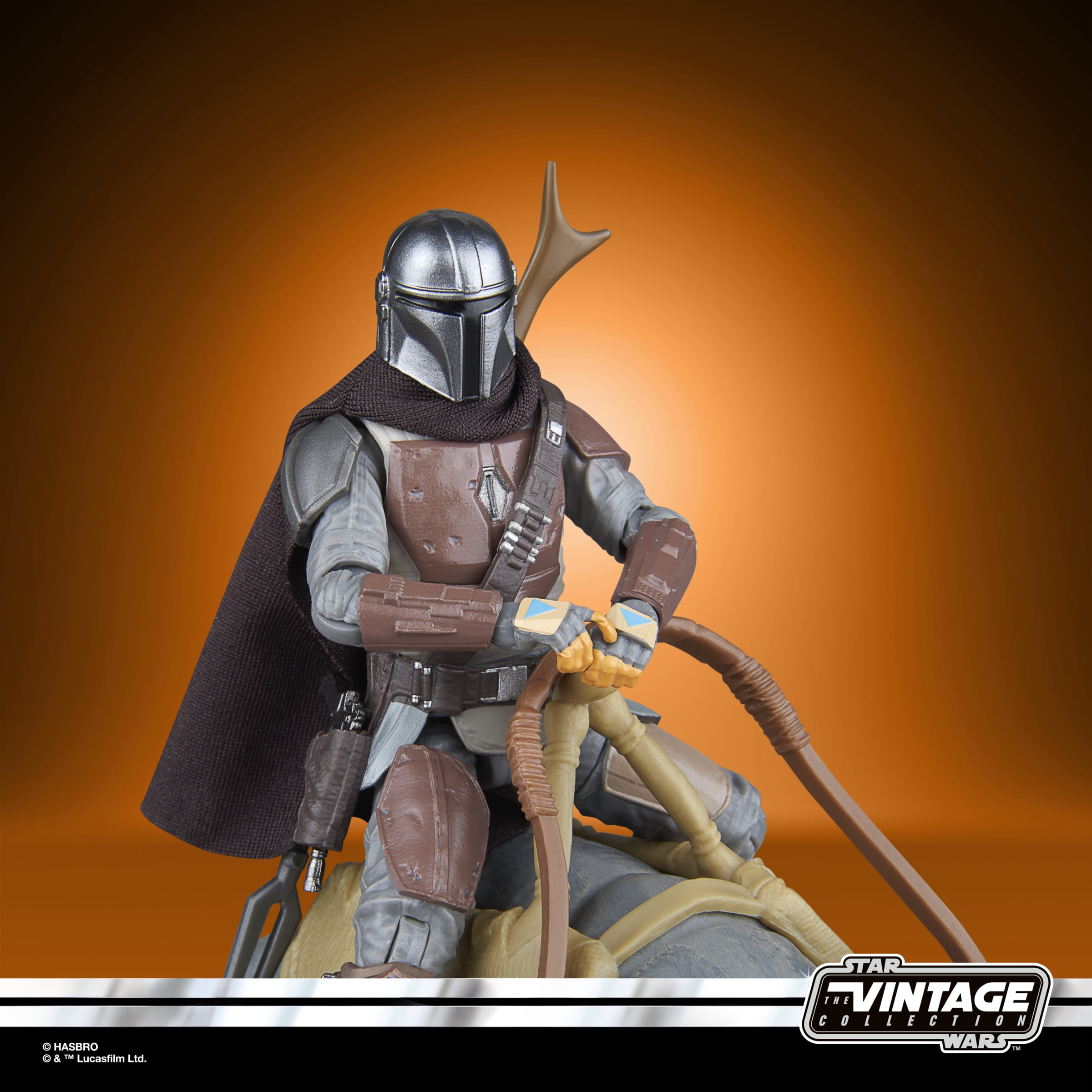 Star Wars The Vintage Collection Blurrg & The Mandalorian Action Figures (3.75”)