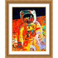 thumbnail image 2 of Stephen Chambers 25x32 Gold Ornate Wood Framed With Double Matting Wall Art Titled - Buzz Moon 10, 2 of 6