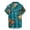 A-Blue22, variant on XIAOCHA Men's World Map Shirt Short Sleeve Vacation Casual Button Down