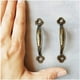 thumbnail image 4 of Manijas rústicas para puertas de gabinetes de aleación de zinc, 80 mm, para cocinas, graneros, jardines y armarios, acabado en bronce antiguo, 4 of 5