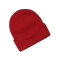 thumbnail image 2 of Cethrio Kids Boys Girls Beanies Hats , Warm Knit Windproof Scretch Winter Hats Wine Size 0-3 T, 2 of 3