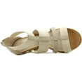 thumbnail image 4 of alfani mavenn women  open toe synthetic ivory wedge sandal, 4 of 5