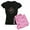 With Pink Camo Pant, variant on - A Fairy And A Dark Wolf Pajamas - Women's Dark Pajamas
