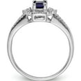 thumbnail image 3 of 14K White Gold Diamond And Sapphire Ring (Size 7) Made In India rm5747-sa-016-wa, 3 of 6