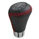 thumbnail image 2 of for Universal 5-Speed Manual Gear Shifter Knob in Genuine Leather with Red Line-SI XI, 2 of 4