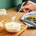 thumbnail image 4 of Solivara Ceramic Handle 304 Stainless Long Handle Spoon Colored Handle Dessert Stirring Spoon For Coffee Tea (black,6.93*0.98in), 4 of 9