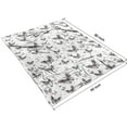 thumbnail image 4 of Black White Butterfly Pattern Blanket,Comfortable Soft Lamb Wool Throw Blanket,All Season,Warm Lightweight Blankets for Sofa Bed Couch Living Room Chair,60"x80", 4 of 4