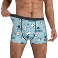 thumbnail image 3 of Men's Boxer Briefs, Cute Cow Butterfly Tree Soft Comfy Mens Underwear Boxer Briefs Breathable With Widen Waist, 3 of 7