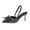 Black, variant on Women Glitter Fabric Bow Slingback Heels Pointed Toe Comfortable Footwear For Party Daily Casual Outdoor Activities