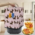 thumbnail image 3 of ZUXONGSY Christmas Dachshund Air Fryer Cover Dust CoverElectric Appliance Cover with Bottom Edge Rice Cooker Coffee Machine Cover Not Easy to Pilling And Fade 5 6 7 Qt Xmas Decor, 3 of 7