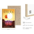 thumbnail image 3 of HAUS AND HUES Kepler 16b Space Posters for Room, Nasa JPL Posters Space Decor, Visions of the Future Poster Dorm Vintage Space Wall Art, Retro Futurism Art, Scifi Kepler (Framed Beige 24x36), 3 of 6