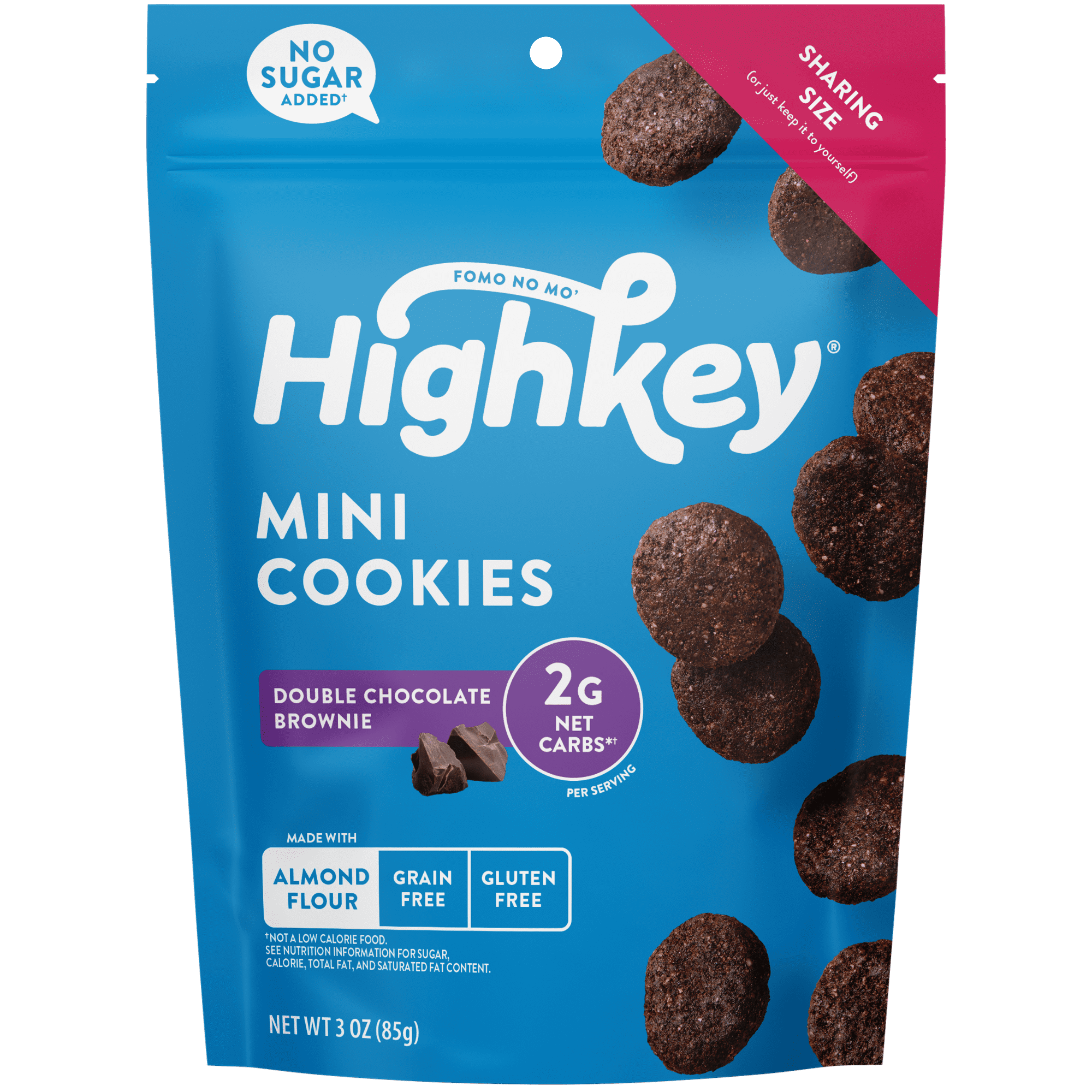 HighKey Sugar Free Cookie, Low Carb Keto Snack, GlutenFree, Chocolate