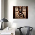 thumbnail image 3 of JRXY  I Am Your Friend Your Partner Your German Shepherd Wall Art Funny Dog Canvas Prints Artwork Vintage Pictures Paintings on Canvas Wall Decor for Home Kitchen Bathroom Funny Dog Gift 16x12in, 3 of 4