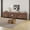 Brown, variant on Modern 4-in-1 Chest Of Drawers, Bedroom Storage Dresser with Glass Doors, 2 Drawers, Adjustable Shelf and Sturdy Metal Base for Home,Beige