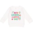 thumbnail image 2 of Inktastic My Meema Loves Me Girls Toddler Sweatshirt, 2 of 4