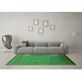 thumbnail image 3 of Ahgly Company Indoor Square Oriental Green Industrial Area Rugs, 3' Square, 3 of 4