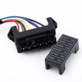 thumbnail image 3 of 6 Way DC32V Circuit Car Trailer Auto Blade Fuse Box Block Holder ATC ATO 2-input 6-ouput Wire, 3 of 6