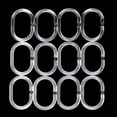 thumbnail image 2 of 12 paquetes de anillos para cortina de ducha, anillos de plástico para cortina, gancho, gancho para cortina de baño, Clip deslizante, barra para ventana de ducha de baño, 2 of 5