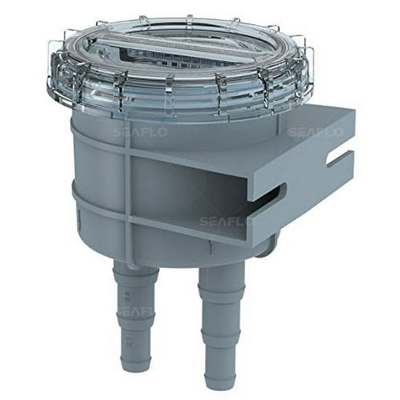Seaflo Raw Water Marine Intake Cooling Water Strainer for Boat Fits 1/2, 5/8 & 3/4 Hose sizes