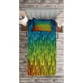 thumbnail image 3 of Ambesonne Abstract Art Quilted Bedspread Set 2 Pcs, Galaxy Universe, Twin Size, Multicolor, 3 of 3