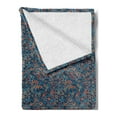 thumbnail image 2 of Stars Soft Flannel Fleece Throw Blanket, Graphical Abstract Star Randomly Scattered on a Blue Backdrop, Cozy Plush for Indoor and Outdoor Use, 50" x 70", Burnt Sienna Marigold, by Ambesonne, 2 of 5