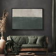 thumbnail image 2 of HFDF Canvas Print Wall Art Gray Dark Teal Pastel Color Field Abstract Shapes Illustrations Modern Art Decorative Contemporary Chic Minimal for Living Room, Bedroom, Office - Black 10x8inch Framed, 2 of 6