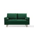 thumbnail image 6 of Modway Valour Modern Performance Velvet Loveseat in Green/Walnut, 6 of 8