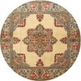 thumbnail image 1 of Ahgly Company Indoor Round Traditional Sienna Brown Persian Area Rugs, 4' Round, 1 of 6