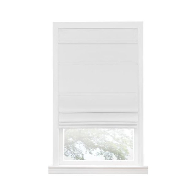 Store Romain Sans Cordon 27 x 64 Po, Blanc