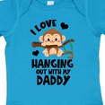 thumbnail image 4 of Inktastic Monkey I Love Hanging out with My Daddy Boys or Girls Baby Bodysuit, 4 of 5