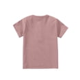 thumbnail image 4 of Tdoqot Toddler Girls Cotton T Shirts- Casual Kids Clothes Short Sleeve Crewneck Summer Tops with Buttons Pink Size 6 T, 4 of 4