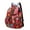 Red, variant on New double-shoulder backpack with Chinese floral fabric elements in nylon, a personalized and fashionable bag for leisure travel