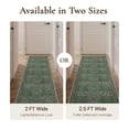 thumbnail image 4 of KUETH 2.5X12 Vintage Runner Rug Machine Washable Rugs for Living Room, Non Slip Flat Pile Rug with Rubber Backing, Boho Rug for Entryway Hallway Kitchen and Corridor, 4 of 11