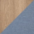 thumbnail image 6 of Lumisource Tray Contemporary Nesting Ottoman Set in Blue Fabric and Natural Wood, 6 of 8
