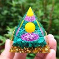 thumbnail image 3 of Pirámide de orgón de cristal, generador de energía, amatista natural, peridoto, herramienta de meditación para chakras, reiki, decoración de habitación, regalos de Navidad., 3 of 6