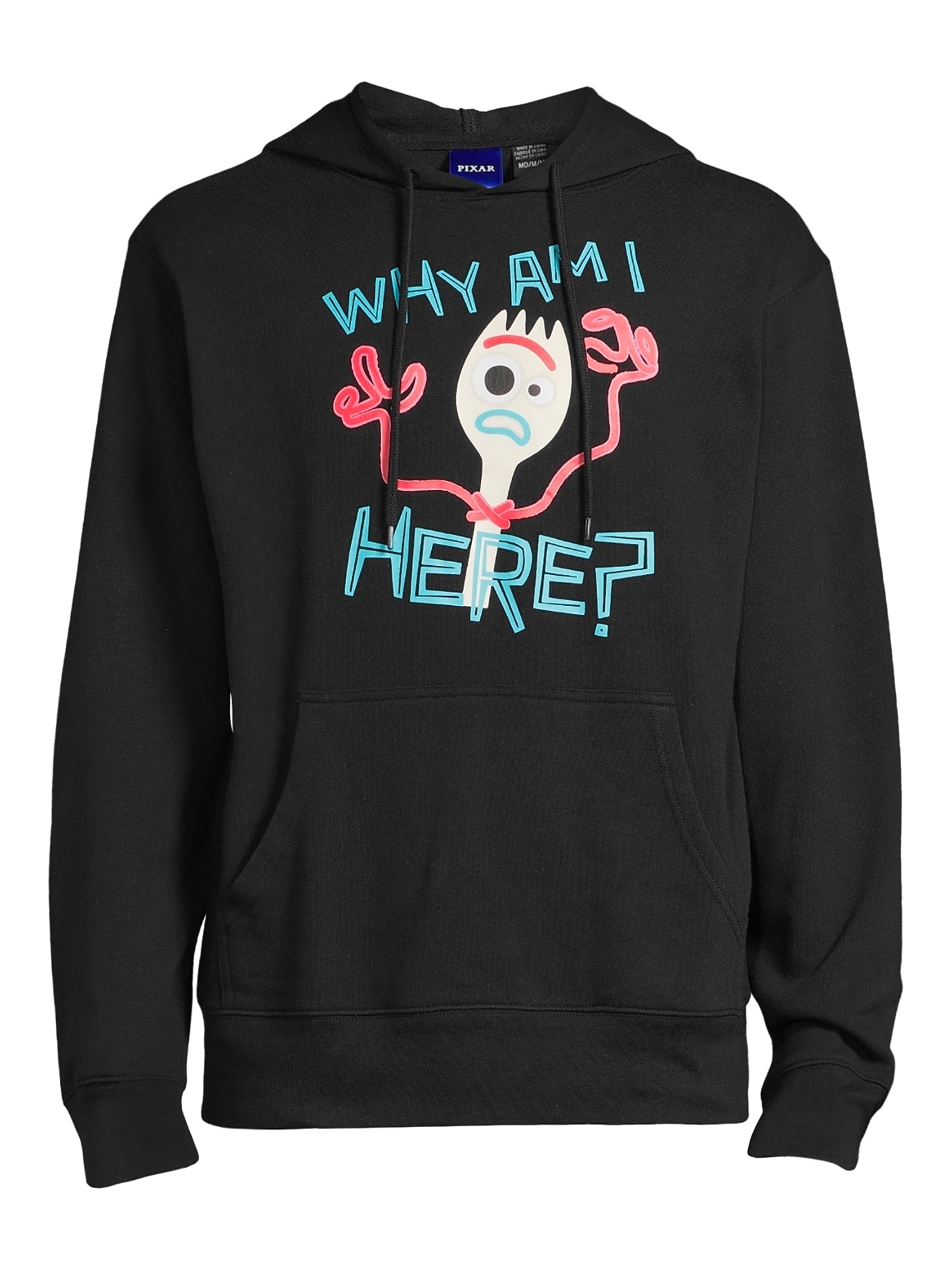 Disney Toy Story Forkie Mens & Big Mens Why Am I Here Hoodie Sweatshirt, Size S-3XL