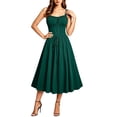 thumbnail image 5 of Smsaxvxz Halloween Costume for Women Fashion Renaissance Gothic Strap Dresses Medieval Ren Faire Dress Army Green S, 5 of 8