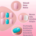 thumbnail image 3 of Uñas prensadas para niños, uñas postizas para niños, puntas de uñas artificiales, cobertura total para niñas, uñas postizas cortas, decoración artística de uñas, 3 of 5