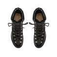 thumbnail image 3 of Schutz Keilane Nappa Nylon Black Rounded Toe Lace Up Lug-Soled Hiking Heel Boots (Black, 10.5), 3 of 3