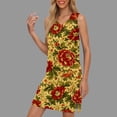 thumbnail image 1 of WILLBEST Vestidos de Verano para Mujer Vestido Casual sin Mangas con Cuello En V y Estampado Floral para Uso Diario y Fiesta, Atuendo Básico de Primavera y Verano con Estilo de Collar 175 Mediana​​, 1 of 3