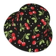 thumbnail image 3 of Bingfone Sweet Red Cherry Bucket Hat For Men Women,Packable Reversible Printed Sun Hats,Fisherman Outdoor Travel Hiking Beach Caps, 3 of 9