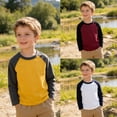 thumbnail image 7 of Toddler Boys Cotton T Shirt 3 Pack Long Sleeve Shirts for 2-8 Years, 7 of 7