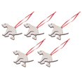 thumbnail image 3 of Adorno navideño de perro caca, 5 uds., boj ecológico seguro, casa de muñecas DIY, perro en miniatura para puertas de ventana de madera, 3 of 9