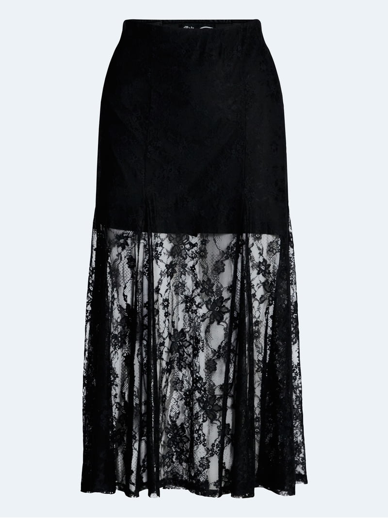 Devil Wears Prada Scoop Collection Women's Lace Maxi Skirt, Sizes