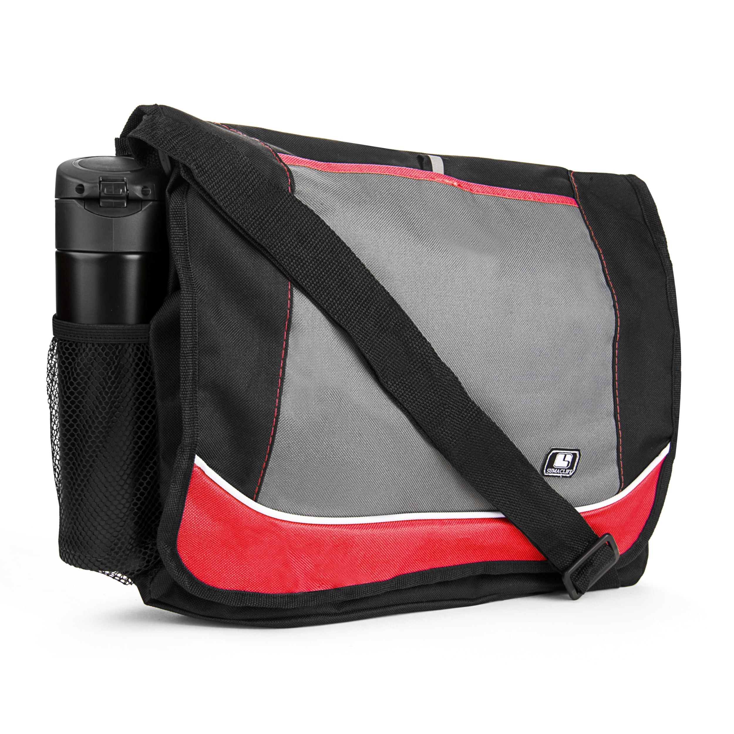 Red SumacLife Messenger Bag fits Tablets and Laptops up to 15.6 inch