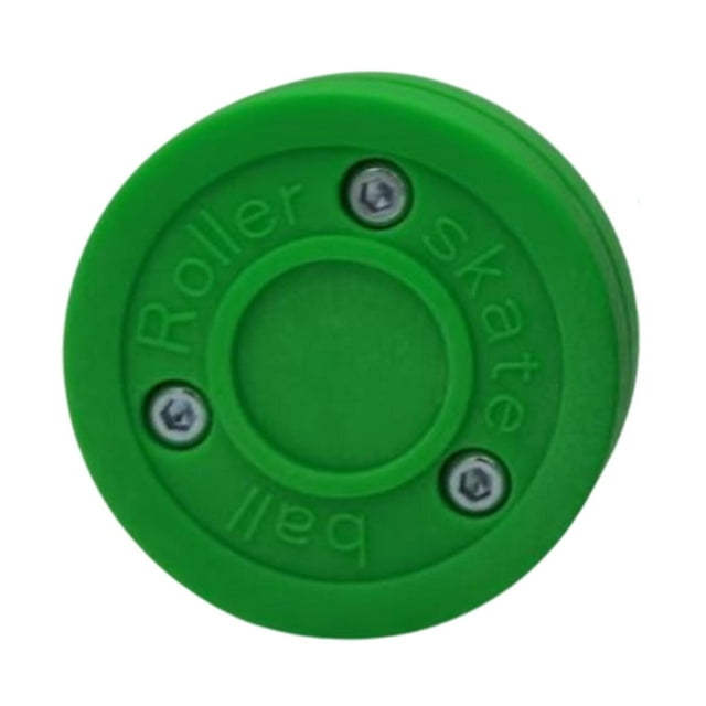 S SERENABLE Rondelle de Hockey à Roulettes Pratique Cadeau Rondelle d'Entraînement pour Jeu Entraînement Compétition Vert